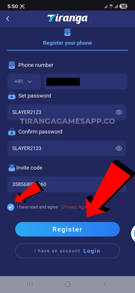 tiranga-game-register